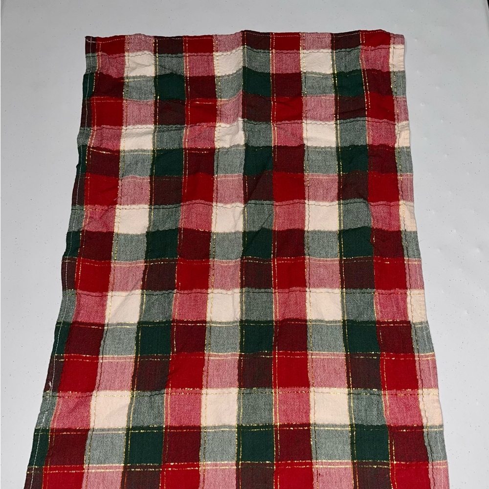 Christmas Plaid Fabric Cloth Placemat